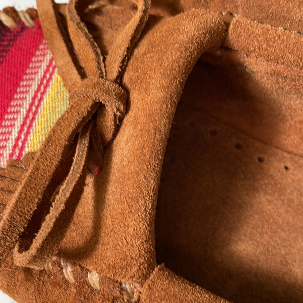 Minnetonka Genuine Suede Kitty Leather Moccasins - Picture 11 of 15